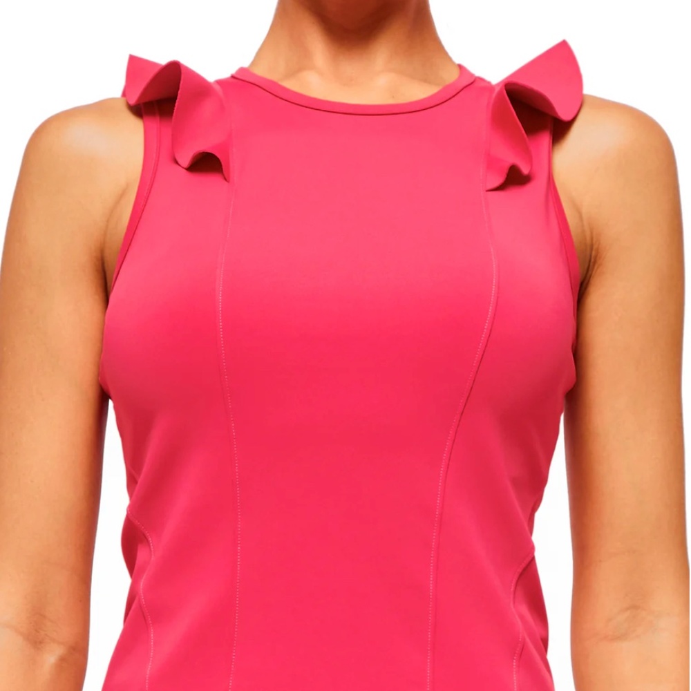 Urban Savage Ruffle Sleeveless Top | Size M | Raspberry